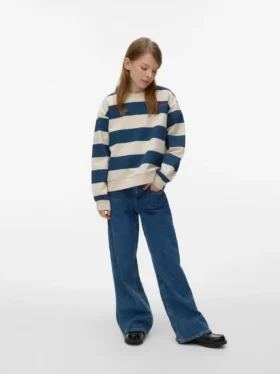 Vmtessa Jeans mit hoher Leibhöhe und weitem Bein