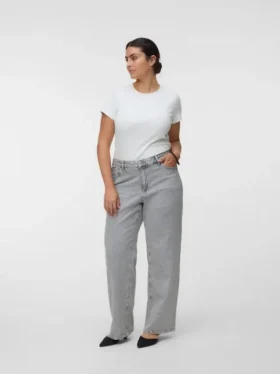 Vmtessa Jeans mit hoher Leibhöhe und weitem Bein
