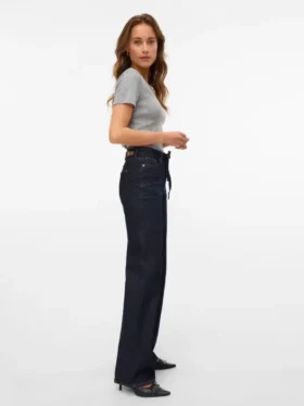 Vmtessa Jeans mit hoher Leibhöhe und weitem Bein