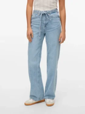 Vmtessa Jeans mit hoher Leibhöhe und weitem Bein