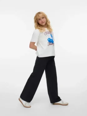 Vmtessa Jeans mit hoher Leibhöhe und weitem Bein