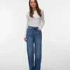 Vmtessa Jeans mit hoher Leibhöhe und weitem Bein