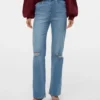 Vmtessa Jeans mit hoher Leibhöhe und weitem Bein