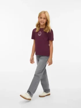 Vmtessa Jeans mit hoher Leibhöhe und weitem Bein