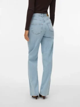 Vmtessa Jeans mit hoher Leibhöhe und weitem Bein