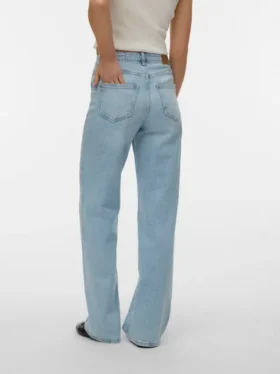 Vmtessa Jeans mit hoher Leibhöhe und weitem Bein