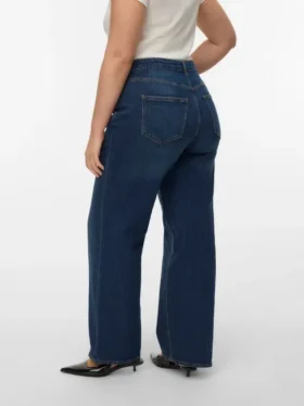 Vmtessa Jeans mit hoher Leibhöhe und weitem Bein