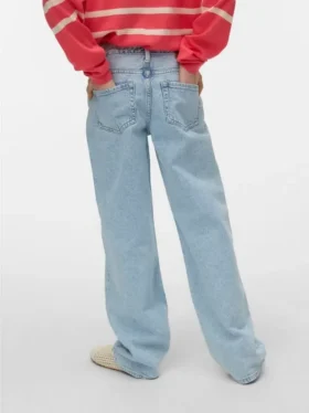 Vmtessa Jeans mit hoher Leibhöhe und weitem Bein