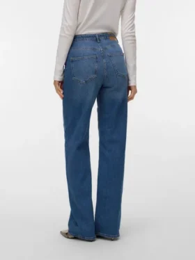 Vmtessa Jeans mit hoher Leibhöhe und weitem Bein