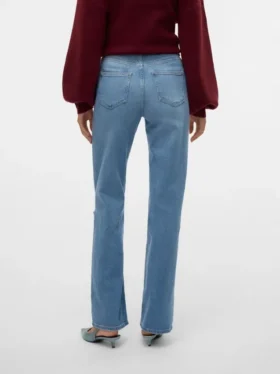 Vmtessa Jeans mit hoher Leibhöhe und weitem Bein