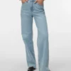 Vmtessa Jeans mit hoher Leibhöhe und weitem Bein