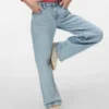 Vmtessa Jeans mit hoher Leibhöhe und weitem Bein
