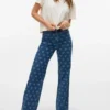 Vmtessa Jeans mit hoher Leibhöhe und weitem Bein