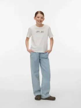 Vmvaleria Jeans mit mittlerer Leibhöhe und weitem Bein