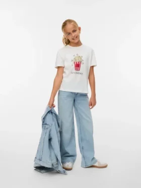 Vmvanessa Jeans mit niedriger Leibhöhe und weitem Bein