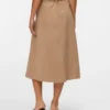 Vmvienna Midi-Rock aus Cord mit hoher Taille