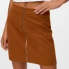Vmvienna Midi-Rock aus Cord mit hoher Taille