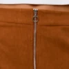 Vmvienna Midi-Rock aus Cord mit hoher Taille