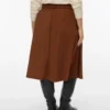 Vmvilja Cord-Midirock mit hoher Taille