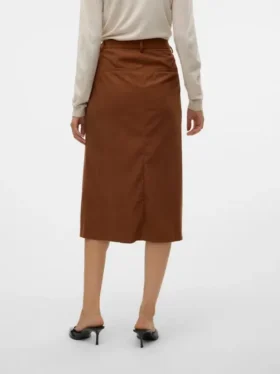 Vmvilja Midi-Rock aus Cord mit hoher Taille