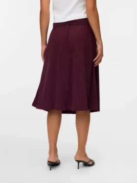 Vmvilja Midi-Rock aus Cord mit hoher Taille