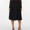 Vmvilja Midi-Rock aus Cord mit hoher Taille