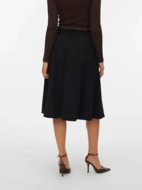Vmvilja Midi-Rock aus Cord mit hoher Taille