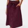 Vmvilja Midi-Rock aus Cord mit hoher Taille