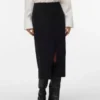 Vmvilja Midi-Rock aus Cord mit hoher Taille