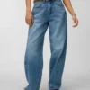 Vmzoe Jeans mit mittlerer Leibhöhe und Barrel-Fit